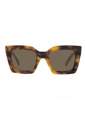 Celine Square Dark Havana Sunglasses CL401301 52E